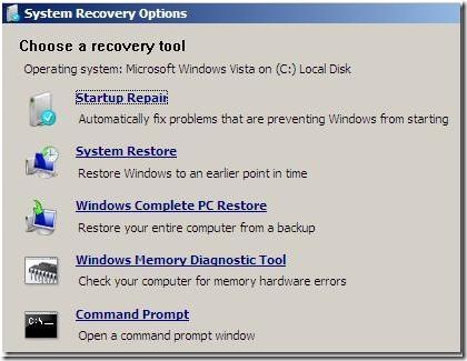 windows xp recovery console commands repairing