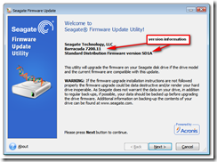 seagate firmware update utility